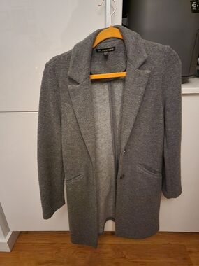 trf Outerwear Women's Gray Textured Long Coat